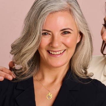 1 14 karaat goud hanger moeder en kind