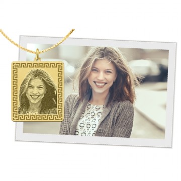 1 foto sieraad rechthoek met meander goud