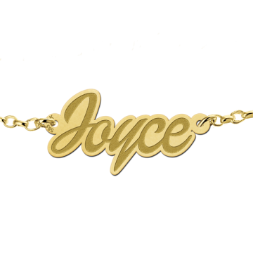 1 gouden armband met naam
