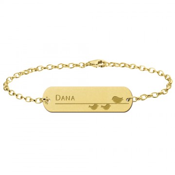 1 gouden armbanden set moeder en twee dochters