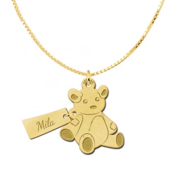 1 gouden hanger beertje