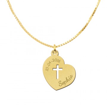 1 gouden hanger heilige communie