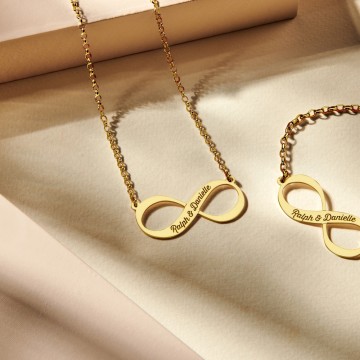 1 gouden hanger infinity naam