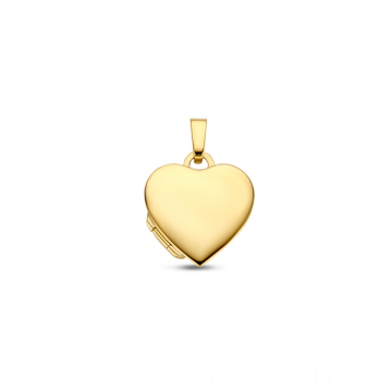 1 gouden hart medaillon met namen klein
