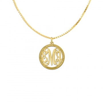 1 gouden initialen hanger namen