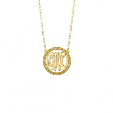 1 gouden initialen ketting namen