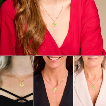 1 gouden kattenhanger met naam maine coon