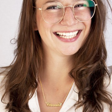 1 gouden naam ketting carrie style zirkonia