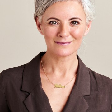 1 gouden naam ketting model melina