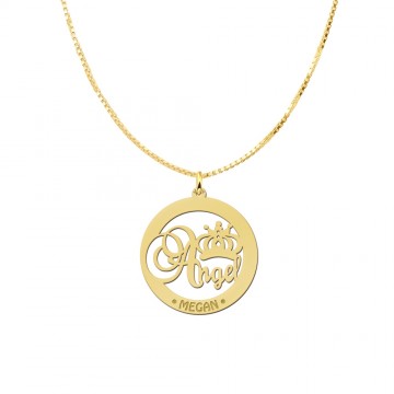 1 gouden naamhanger angel