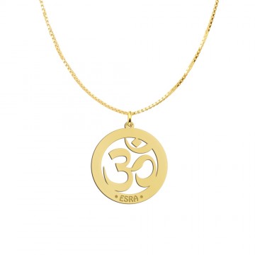 1 gouden naamhanger ohm