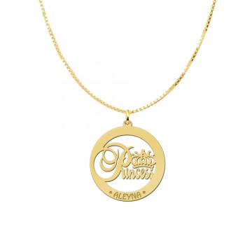 1 gouden naamhanger princess