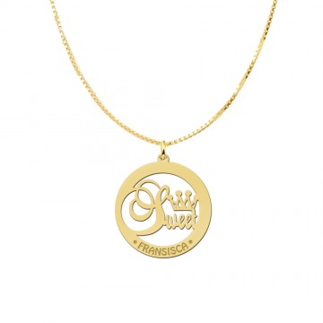 1 gouden naamhanger sweet