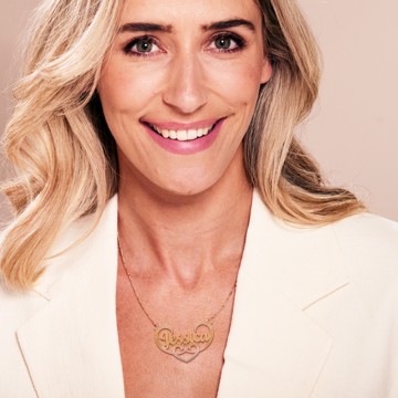 1 gouden naamketting model jessica