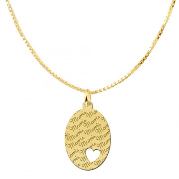 1 gouden naamplaatje met herhaaldelijk je naam large