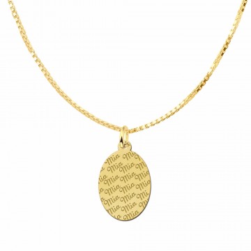 1 gouden naamplaatje met je naam graveren