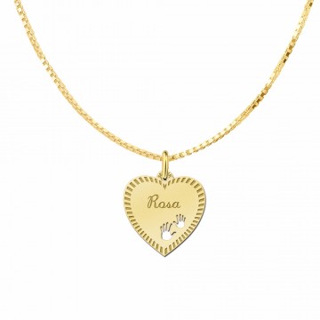 1 hart met naam en rand