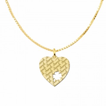 1 hart sieraden met naamgravure