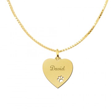 1 hartje goud met pootje