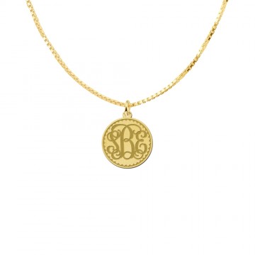 1 initialen hanger met letter gravure