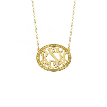 1 initialen ketting goud met namen