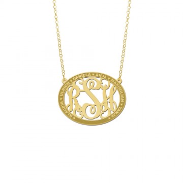 1 initialen ketting met namen