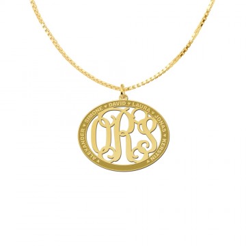 1 initialen letter hanger met namen