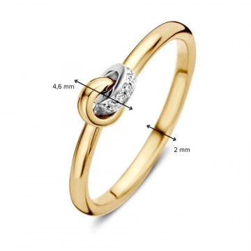 1 ring bicolor briljant 0 04 crt 28463 nl g