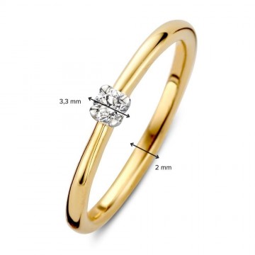 1 ring bicolor briljant 0 11 crt 28727 nl g