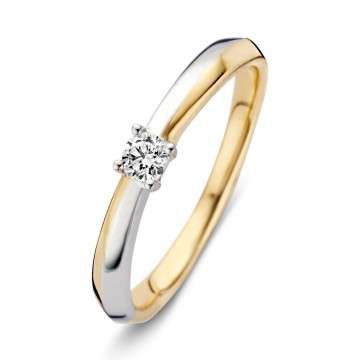 1 ring bicolor briljant 0 12 crt 17377 nl g