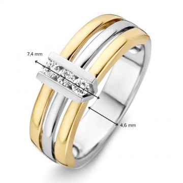 1 ring bicolor briljant 0 15 crt 28241 nl g