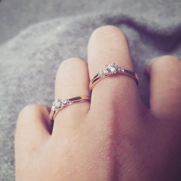 1 ring bicolor briljant 0 19 crt 17043 nl g