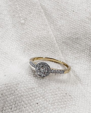 1 ring bicolor briljant 0 24 crt 28419 nl g