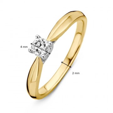 1 ring bicolor briljant 0 24 crt 30716 nl g