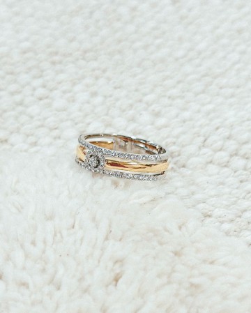 1 ring bicolor briljant 0 37 crt 28374 nl g