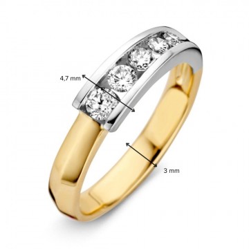 1 ring bicolor briljant 0 41 crt 31184 nl g