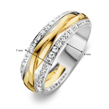 1 ring bicolor briljant 0 47 crt 31217 nl g