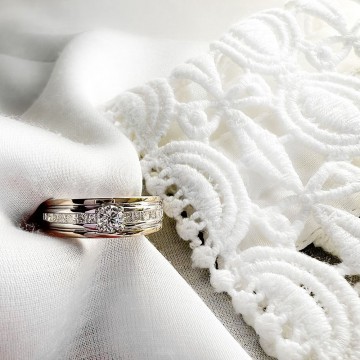 1 ring bicolor briljant 0 54 crt 30825 nl g