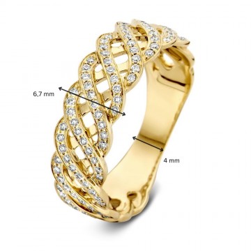 1 ring geel briljant 0 35 crt 30778 nl g