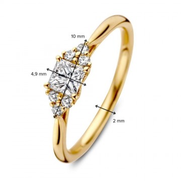 1 ring geel briljant 0 52 crt 28723 nl g