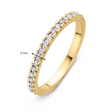 1 ring geelgoud briljant 0 26 crt half 30951 nl g