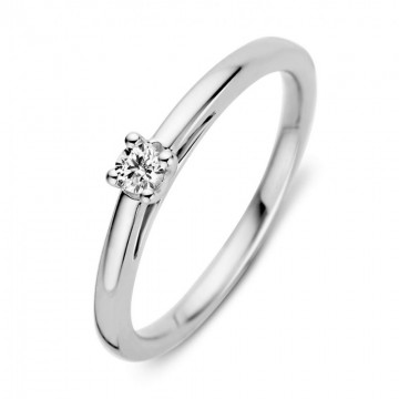 1 ring witgoud briljant 0 10 crt 20590 nl g