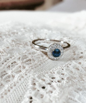 1 ring witgoud briljant saffier 28363 nl g