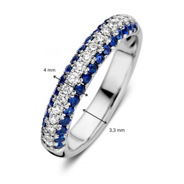 1 ring witgoud briljant saffier 29217 nl g