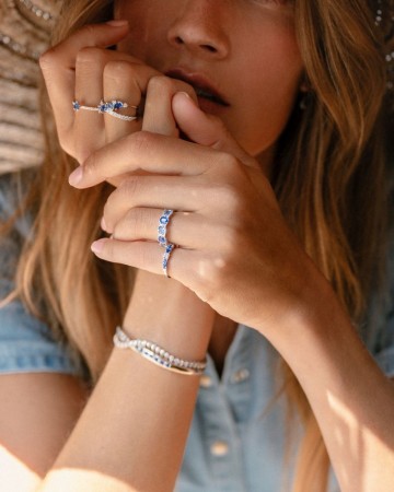 1 ring witgoud briljant saffier aquamarijn 29646 nl g