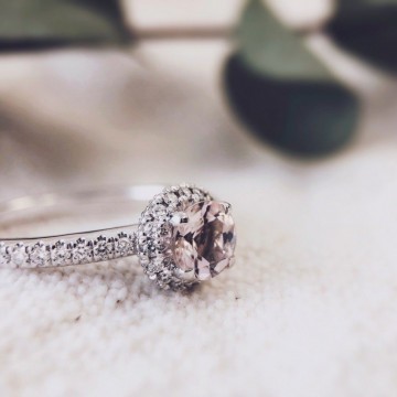 1 ring witgoud morganiet briljant 31082 nl g