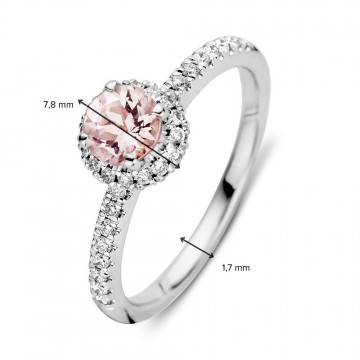 1 ring witgoud morganiet briljant 31180 nl g