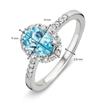 1 ring witgoud topaas briljant 28887 nl g