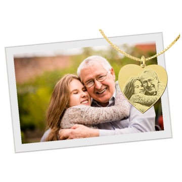 2 gouden fotohanger hart