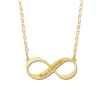 2 gouden hanger infinity naam